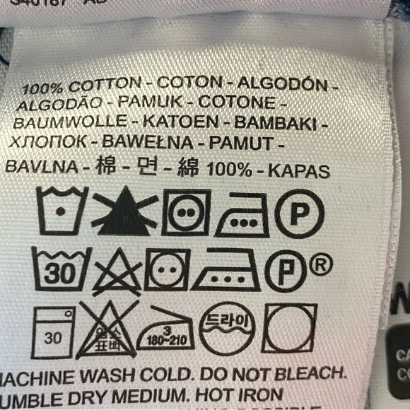 Levis High Waisted Straight Jeans Woman 30 Medium Wash Preppy Streetwear FLAW - Picture 10 of 16